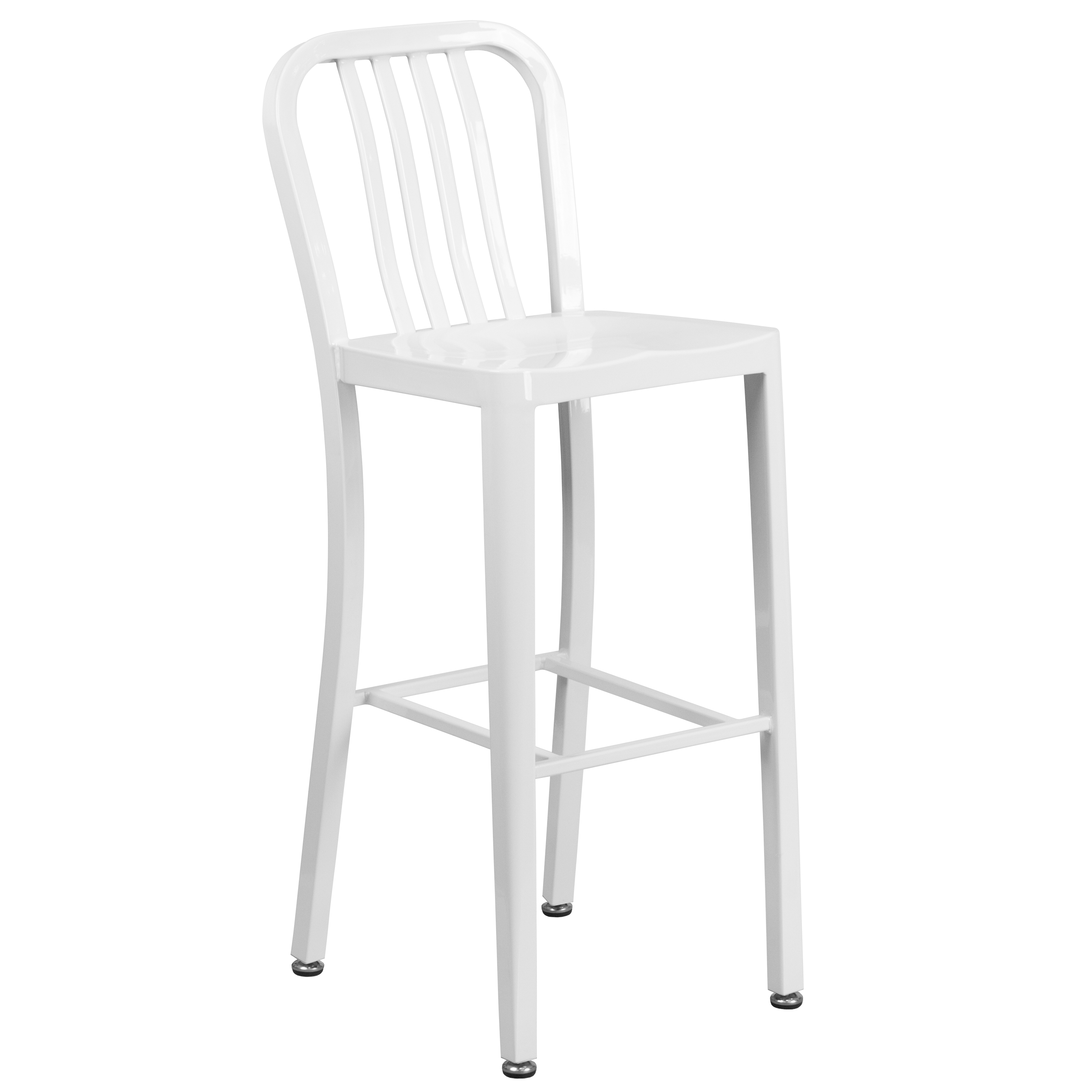 Flash Furniture CH-61200-30-SIL-GG 30 High Silver Metal Indoor/Outdoor Barstool