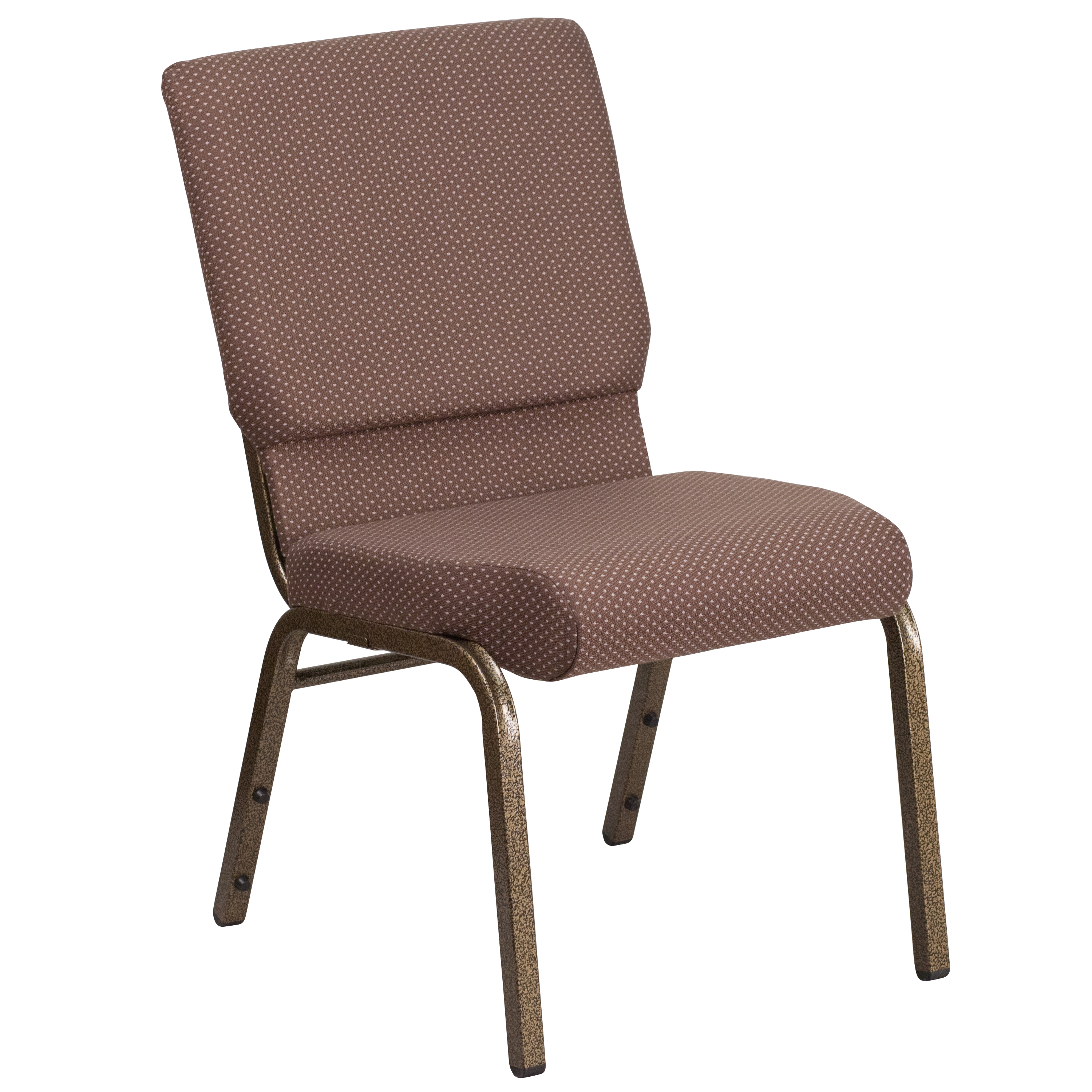 Flash Furniture HERCULES Series 21W Stacking Church Chair in Plum Fabric Gold Vein Frame 