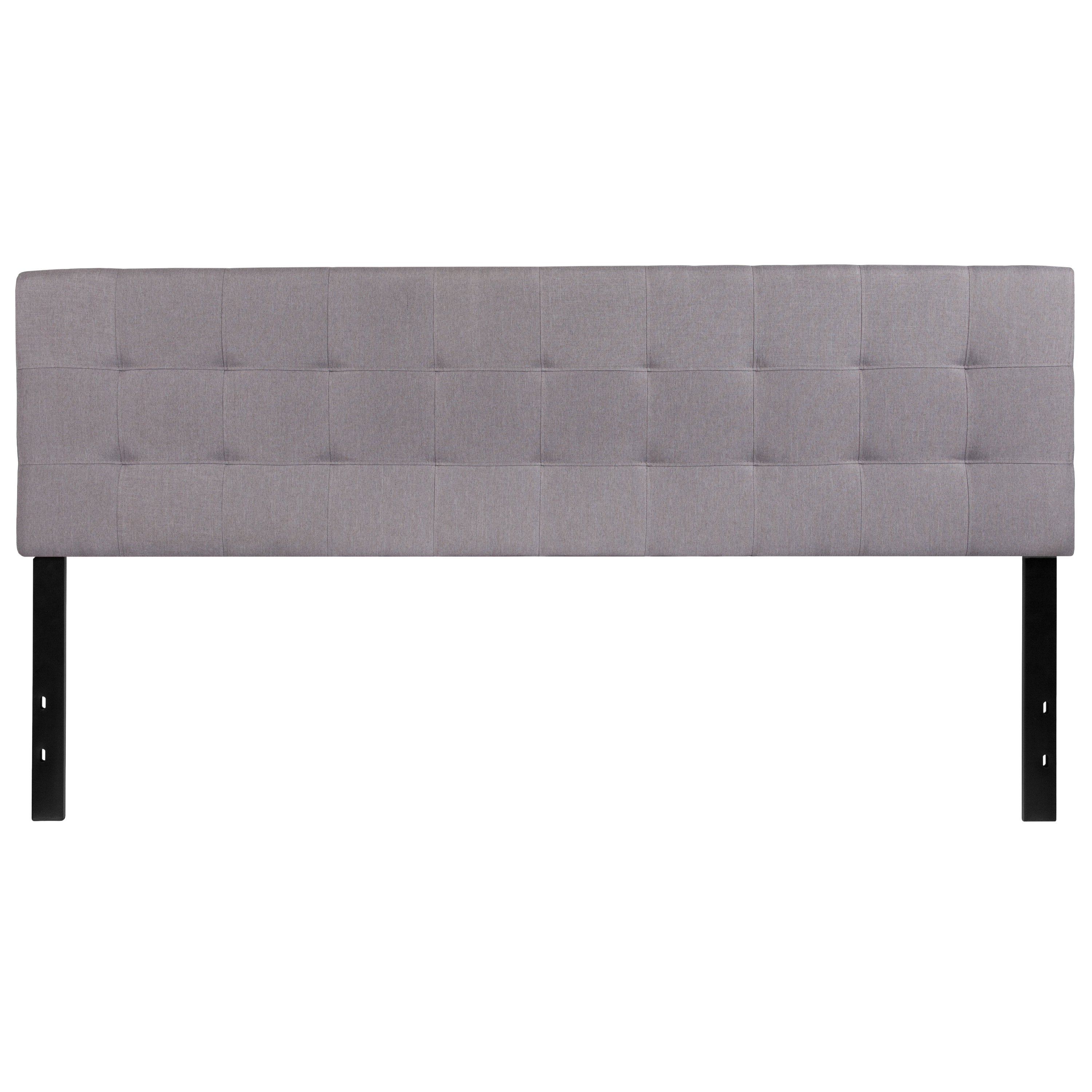 Flash Furniture Bedford Tufted Upholstered King Size Headboard in Dark Gray Fabric HG-HB1704-K-DG-GG